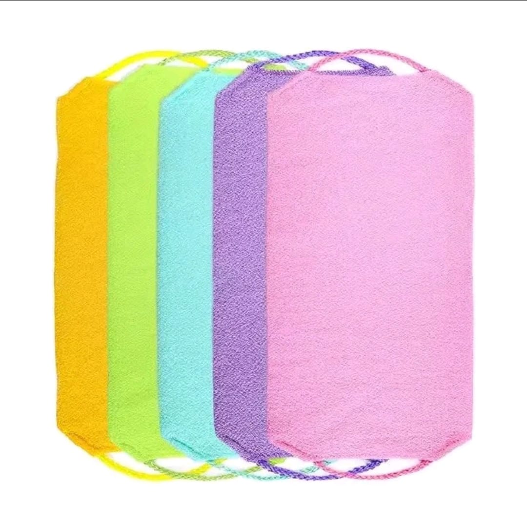 Japanese Exfoliating loofah bath, Long Exfoliating stretching Back sponge shower Scrubber for daily use. Exfoliating loofah Washcloth