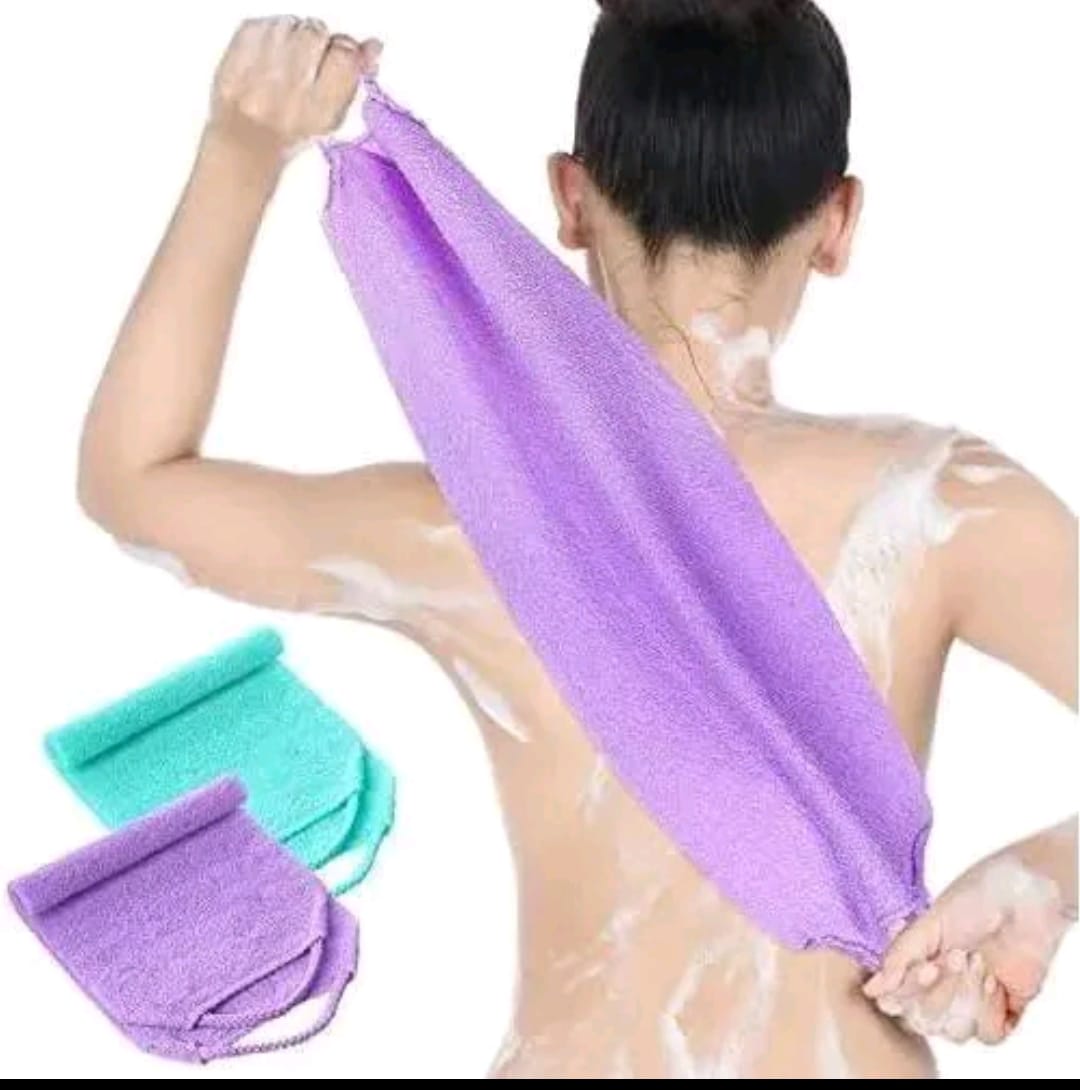 JAPANESE EXFOLIATING LOOFAH BATH SKIN BATH WASH CLOTH TOWEL ANTI SHRINK 1 PC AFRICAN BATH CLOTH