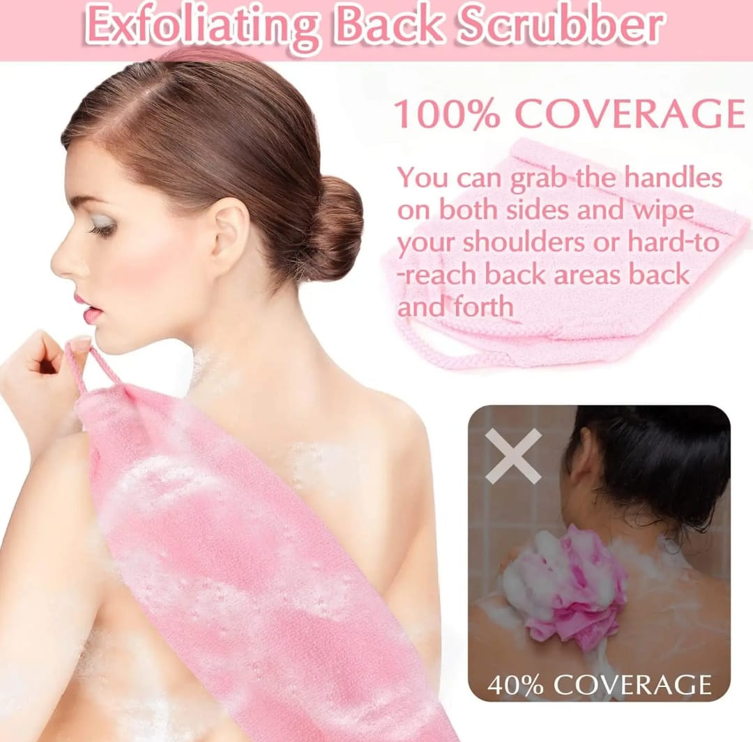 JAPANESE EXFOLIATING LOOFAH BATH SKIN BATH WASH CLOTH TOWEL ANTI SHRINK 1 PC AFRICAN BATH CLOTH