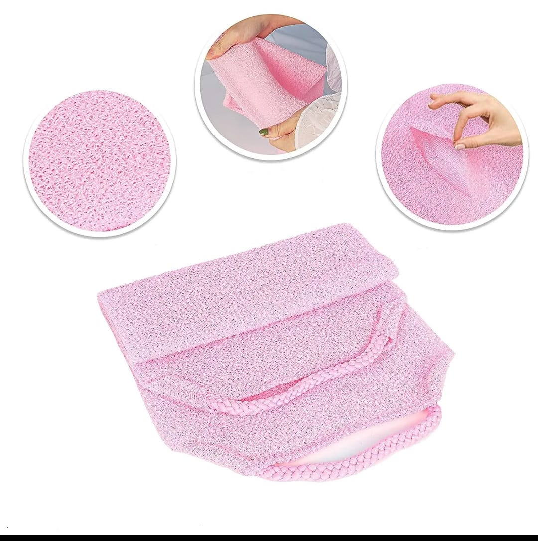 JAPANESE EXFOLIATING LOOFAH BATH SKIN BATH WASH CLOTH TOWEL ANTI SHRINK 1 PC AFRICAN BATH CLOTH