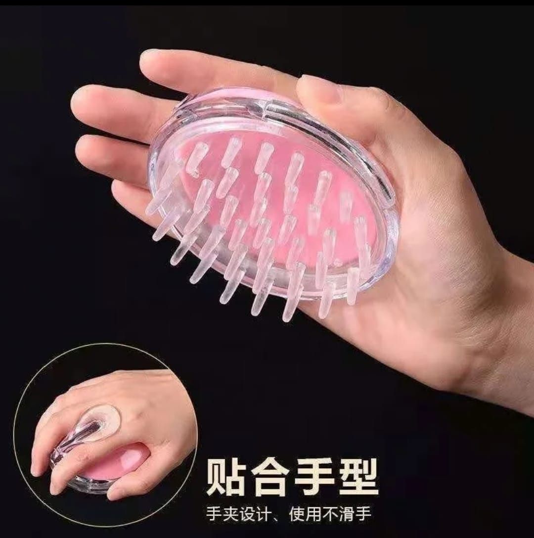 SILICONE HEAD AND HAIR SCALP MASSAGER STIMULATES BLOOD CIRCULATION HENCE HAIR GROWTH, WASHING BRUSH SALON HAIRDRESSING, SCALP SCRUBBER FOR WASHING HAIR DANDRUFF EXFOLIATOR BRUSH