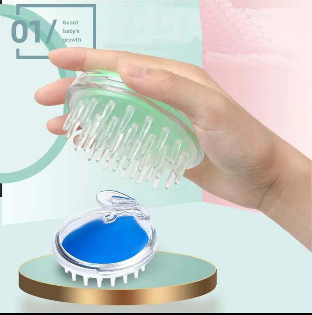 SILICONE HEAD AND HAIR SCALP MASSAGER STIMULATES BLOOD CIRCULATION HENCE HAIR GROWTH, WASHING BRUSH SALON HAIRDRESSING, SCALP SCRUBBER FOR WASHING HAIR DANDRUFF EXFOLIATOR BRUSH