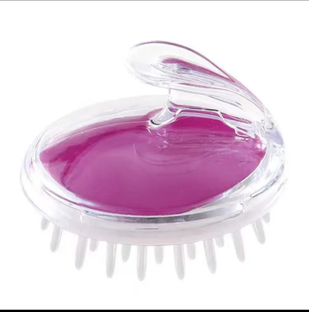 SILICONE HEAD AND HAIR SCALP MASSAGER STIMULATES BLOOD CIRCULATION HENCE HAIR GROWTH, WASHING BRUSH SALON HAIRDRESSING, SCALP SCRUBBER FOR WASHING HAIR DANDRUFF EXFOLIATOR BRUSH