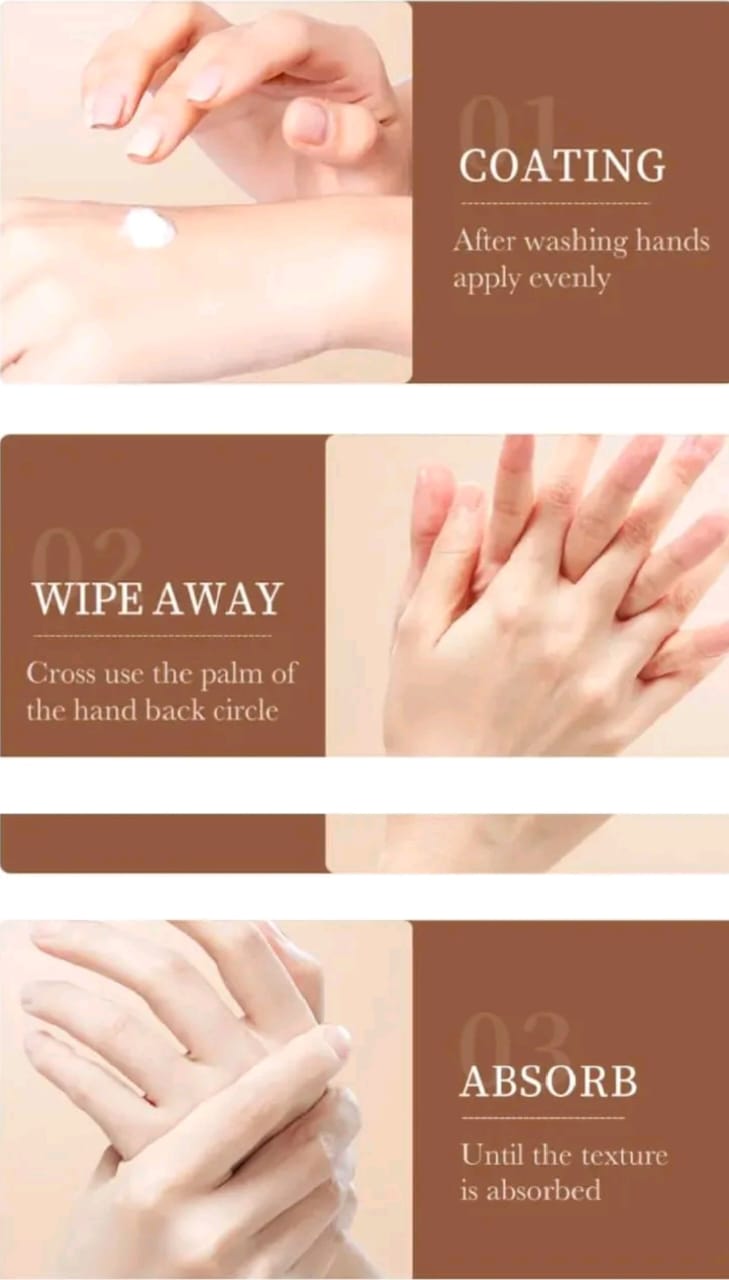 30G COFFEE HAND CREAM VITAMIN C SILICONE FREE MOISTURIZING ANTI DRY, HYDRATING, ANTI CRACKING, BRIGHTENING AND TENDER SOOTHING MOISTIRIZING HAND CREAM