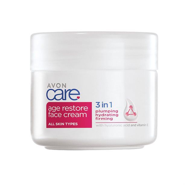 AVON Age Restore 3 in 1 Face Cream with Hyaluronic Acid &Vitamin E(100ml)