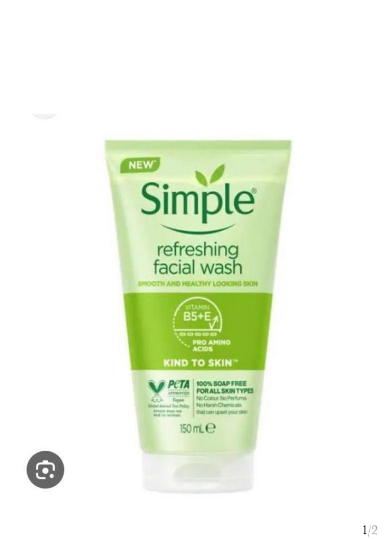 simple kind To Skin refreshing Face Wash