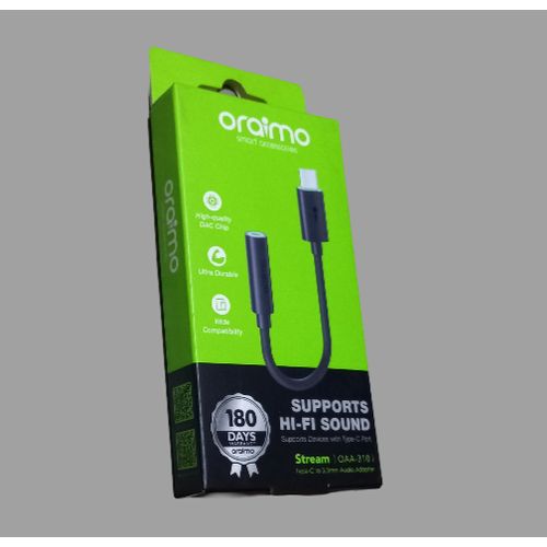 Oraimo TYPE C TO EARPHONE JACK ADAPTER