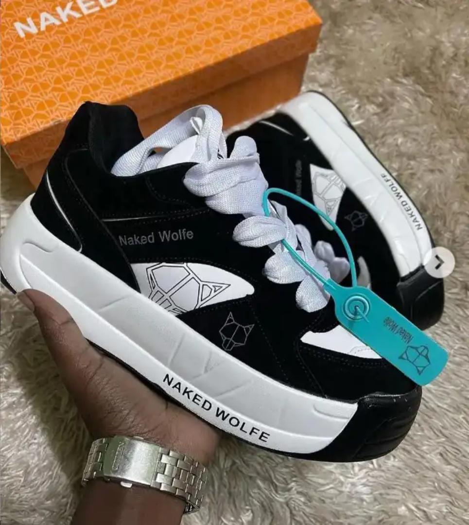 latest trending Naked Wolfe sneaker shoe black white
