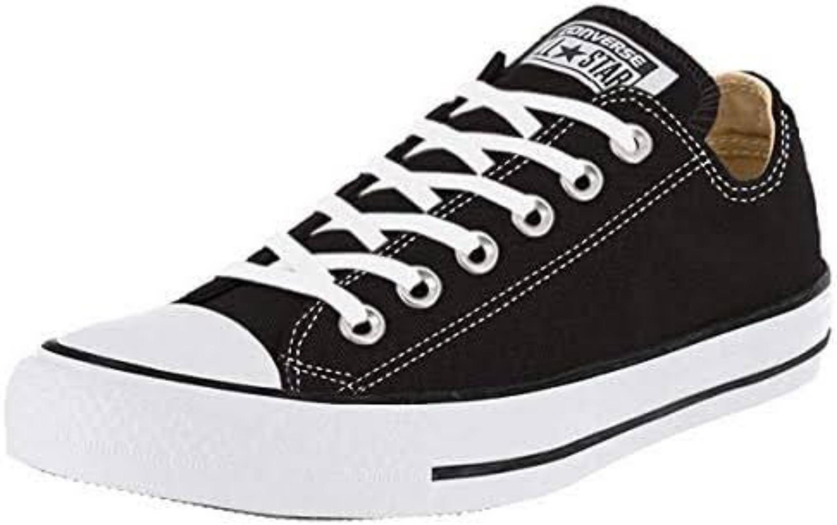 unisex black/white canvas flat rubber shoes