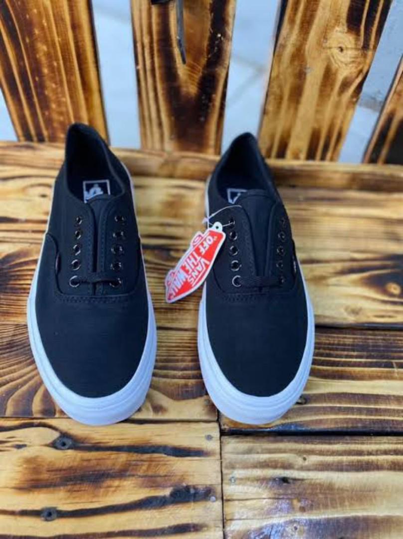 Original Vans Black double sole rubber shoes