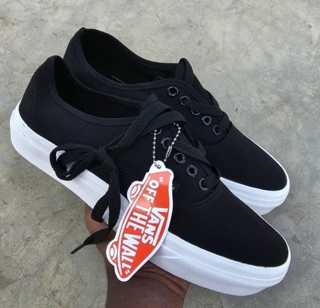 Original Vans Black double sole rubber shoes
