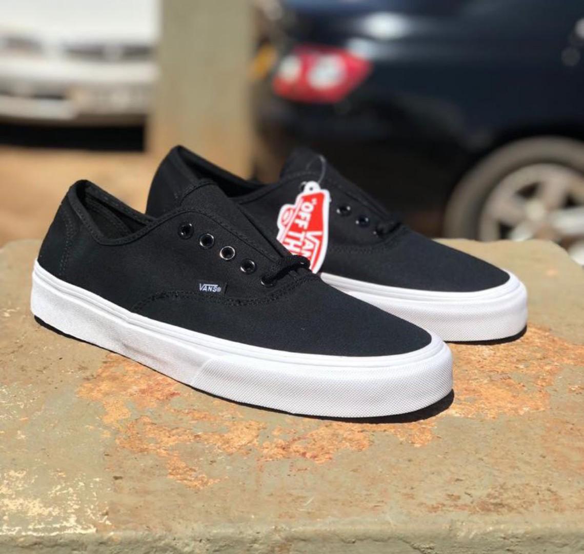 Original Vans Black double sole rubber shoes