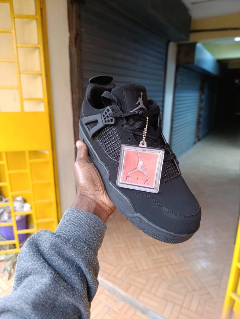 Latest jordan 4 retro black cat sneaker shoe