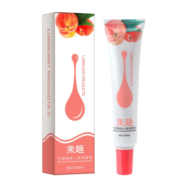 New Water-Soluble Lubricant  Sex toy Male and female adult toys   Fruity Lubes Edible Massage Oils Long-lasting Lubes Anal Gels Masturbation Fluids Adult Sex Toys Female Male Use peach flavor