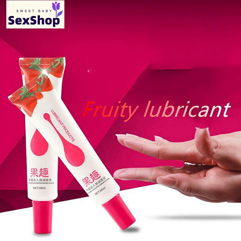 New Water-Soluble Lubricant  Sex toy Male and female adult toys   Fruity Lubes Edible Massage Oils Long-lasting Lubes Anal Gels Masturbation Fluids Adult Sex Toys Female Male Use peach flavor