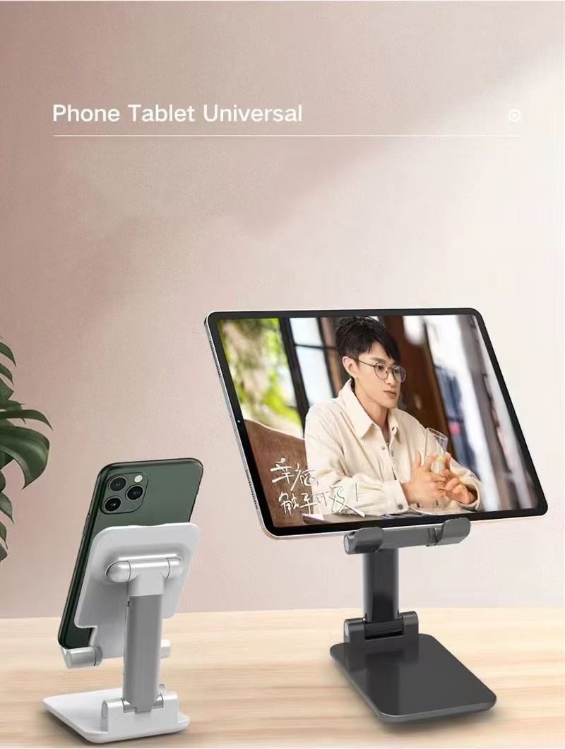 Mobile phone holder  Universal Desktop Mobile Phone Holder Stand For Phone/Pad/tablet Adjustable Tablet Foldable Table Cell Phone Desk Stand Holder