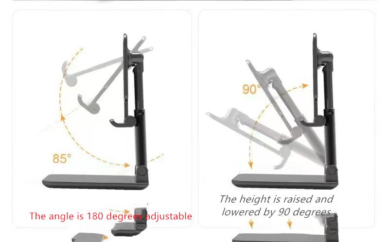 Mobile phone holder  Universal Desktop Mobile Phone Holder Stand For Phone/Pad/tablet Adjustable Tablet Foldable Table Cell Phone Desk Stand Holder