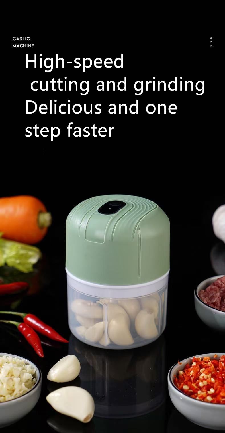 250ML Kitchen  Electric  USB  Garlic Crusher  Kitchen Grinder  Electric Garlic Grinder  Multifunction  Blender  Grinder Fruit Cutter  Food Chopper  Seasoning Spice Tools  fruit blender minced garlic