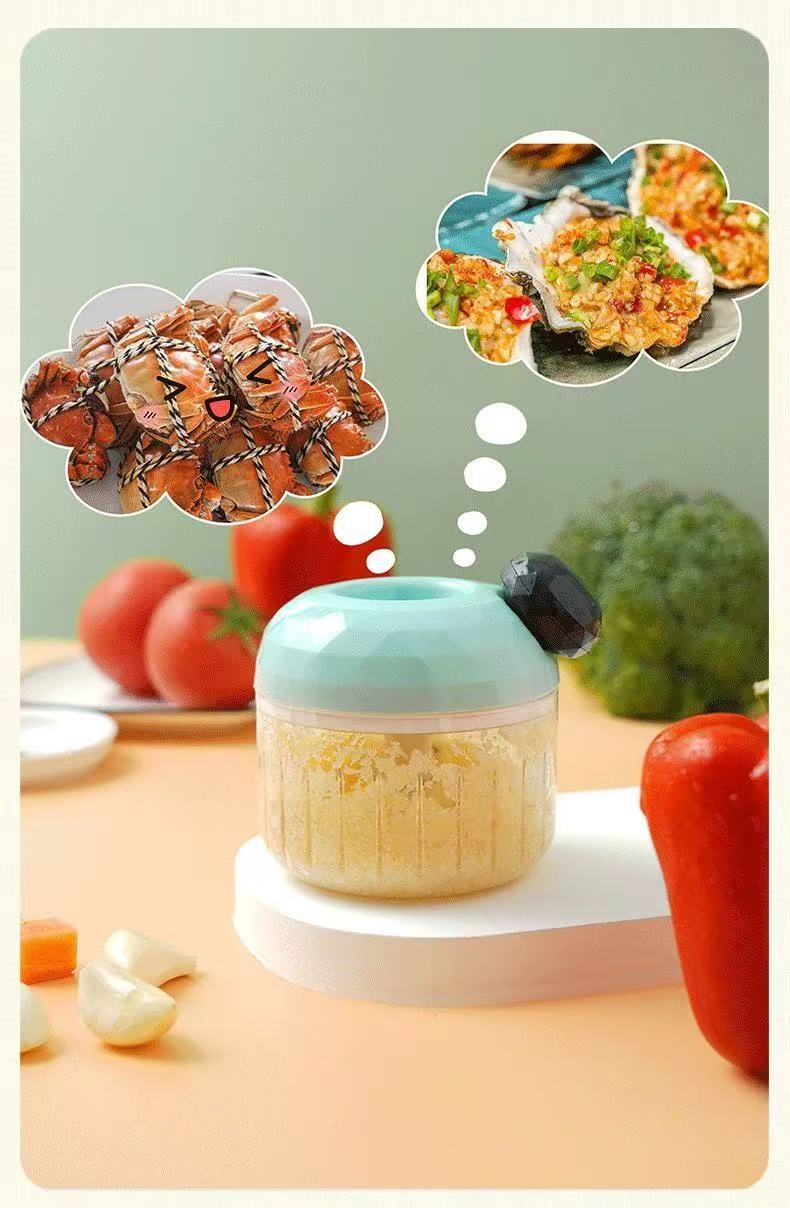 300ML  Mini  Kitchen  Garlic Crusher  Multifunction  Blender  Grinder  Fruit Crusher  Food Chopper  Seasoning  Spice Tools  Meat  Peppers Spices Grinder  fruit blender  garlic processor minced garlic