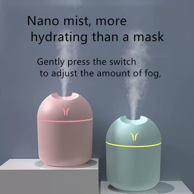 250ML  Air Humidifier   Mini Ultrasonic Humidifier   Essential Oil Diffuser   Car Purifier  USB Light Humidifier