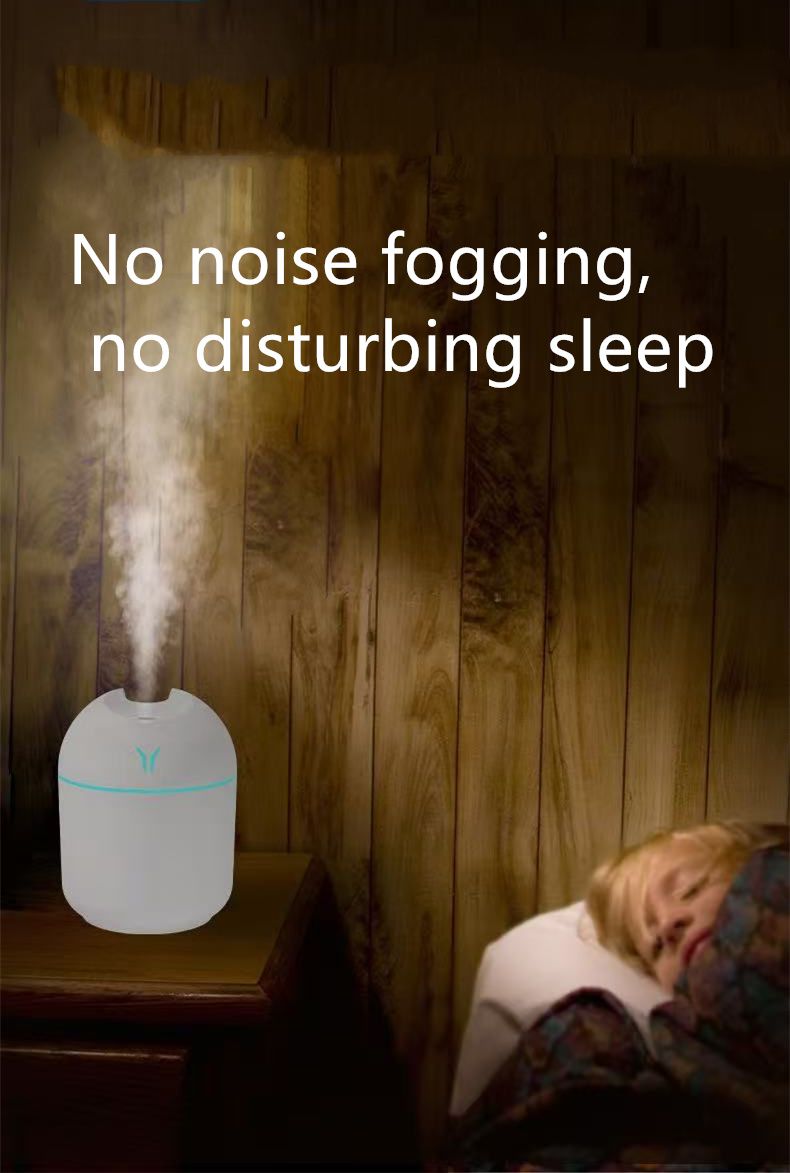 250ML  Air Humidifier   Mini Ultrasonic Humidifier   Essential Oil Diffuser   Car Purifier  USB Light Humidifier