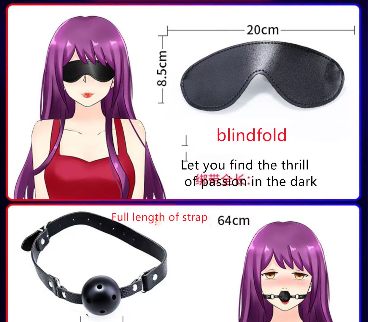 10pcs SM Bondage Restraint Set suitable for couples  Masturba Sex Toy couples  women  plush handcuff bondage kit   adult toys and games  with eye mask  leather whip  nipple clamp and other accessories