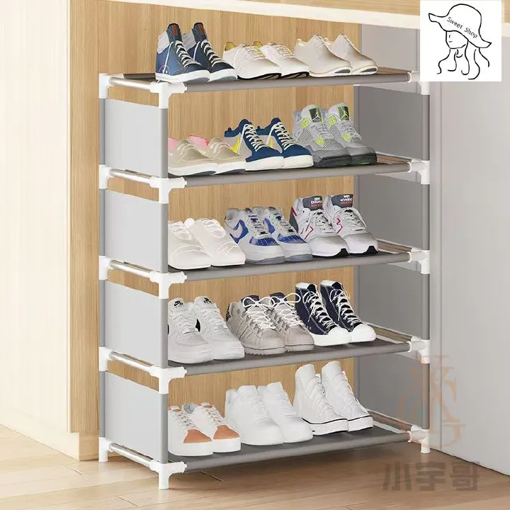 5-tier shoe rack  assemble  portable home storage and organizing   small furniture    Shoe Organizers