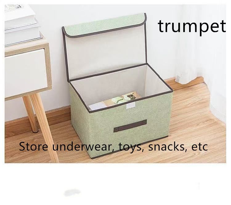 2 pcs Foldable box Storage box with lid   foldable storage and organizing clothes container