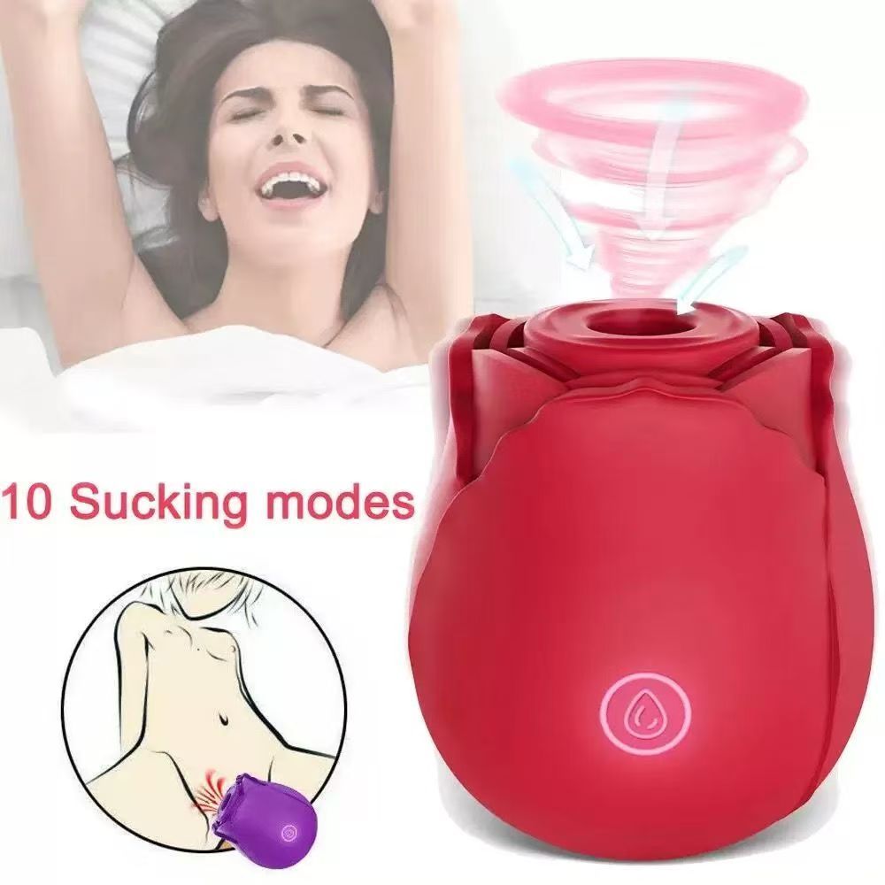 New  Upgraded Masturbator FemaleMasturbator FeWomen's  Rose Sex Toy  Clit Sucker Nipple G-Spot Clitoris Sucking Vibrator Massager Dildo Rechargeable Adult Foreplay  Female  Sex Toy  Adult Toys & Games