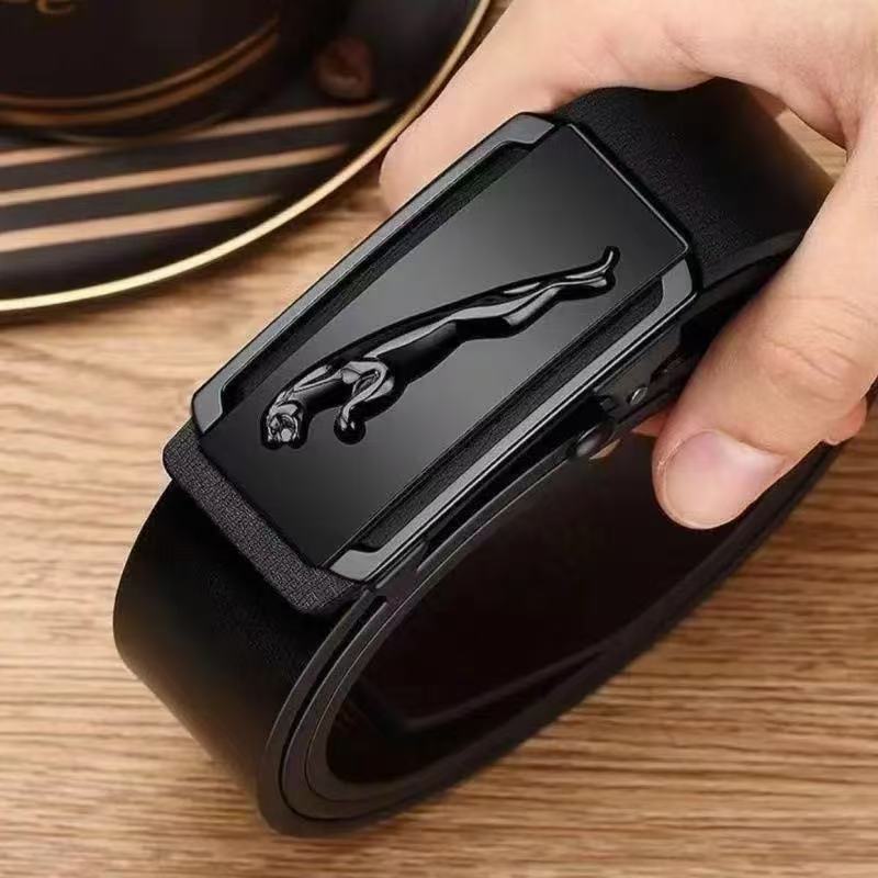 Men's Belts Automatic Buckle Belt PU Leather Inner Wear Toothless High Quality Belts For Men's Leather Strap Casual Business Jeans Belts Men‘s Accessories Belts Men's belt
