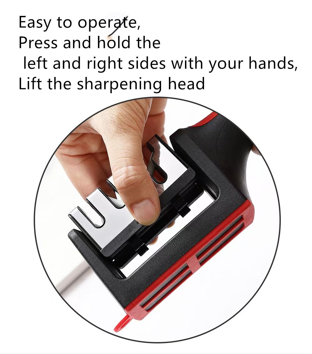 Knife Sharpeners for Kitchen Knives 4-in-1  Kitchen Knife Sharpener Knif  Sharpeninge with 4-Stage Sharpening Groove  Kitchen Knife Accessories Fruit knife