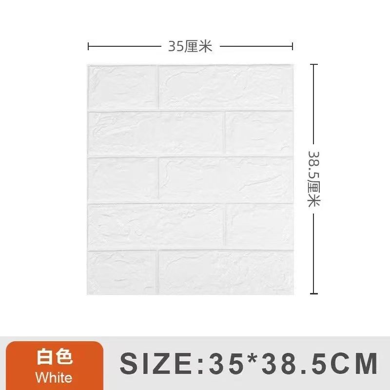 20Pcs 3D Wall sticker  Wall Panel Living Room Brick Stickers Bedroom Kids Room Brick Papers Home Wall Decor Self Adhesive Foam Wallpaper  3D Sticker