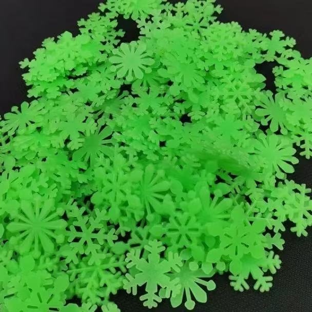 3D Home decoration   wall decoration   glowing snowflake wall stickers   luminous stickers for baby room   living room and bedroom decoration  Snowflake   luminous snowflake stickers 3D wallpaper
