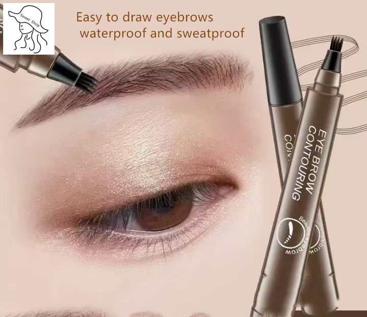 4-Head Microblading Eyebrow Pencil   Waterproof and Sweatproof Eyebrow Pencil   Eyebrow Tattoo Pencil   Apply-On Eyebrow Pencil