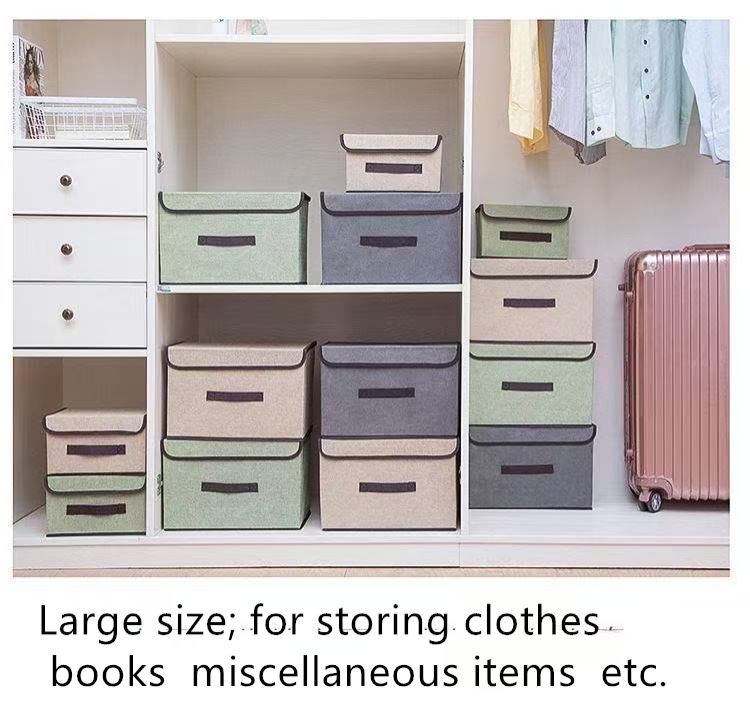 2 pcs  Foldable storage box  lidded storage bin  organizer bag  suitcase  portable clothing organizer packaging box  household storage box  clothing storage container