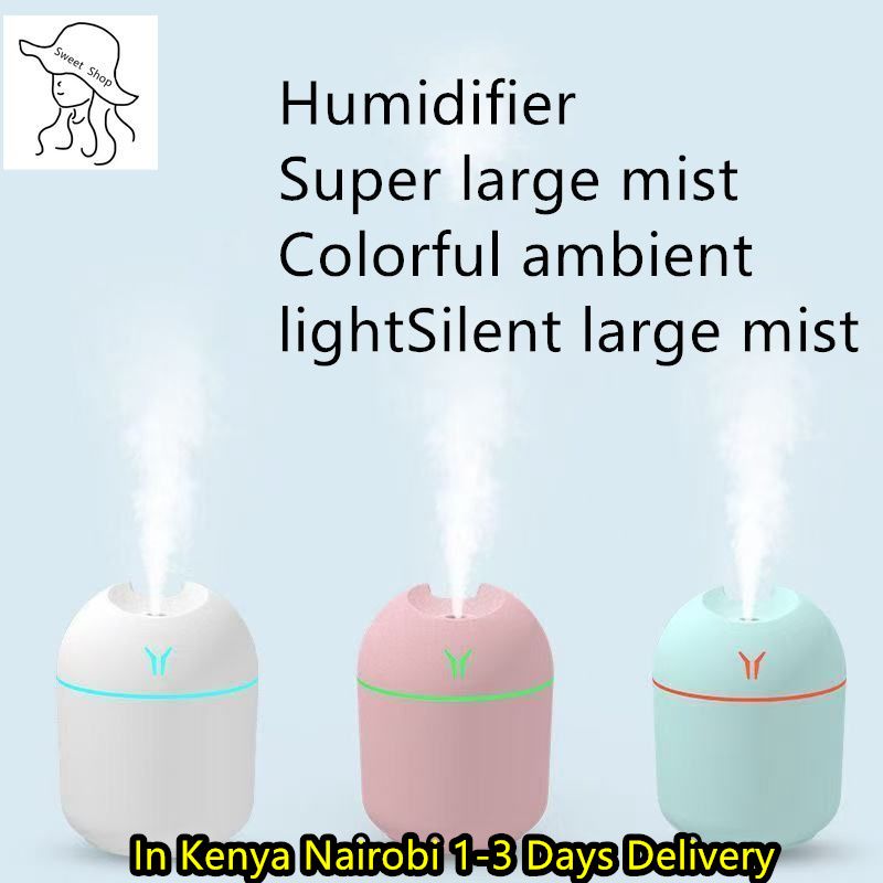 250ML  Air Humidifier   Mini Ultrasonic Humidifier   Essential Oil Diffuser   Car Purifier  USB Light Humidifier