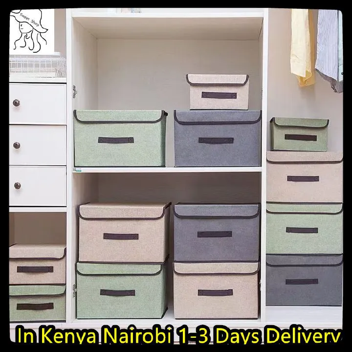 2 pcs  Foldable storage box  lidded storage bin  organizer bag  suitcase  portable clothing organizer packaging box  household storage box  clothing storage container