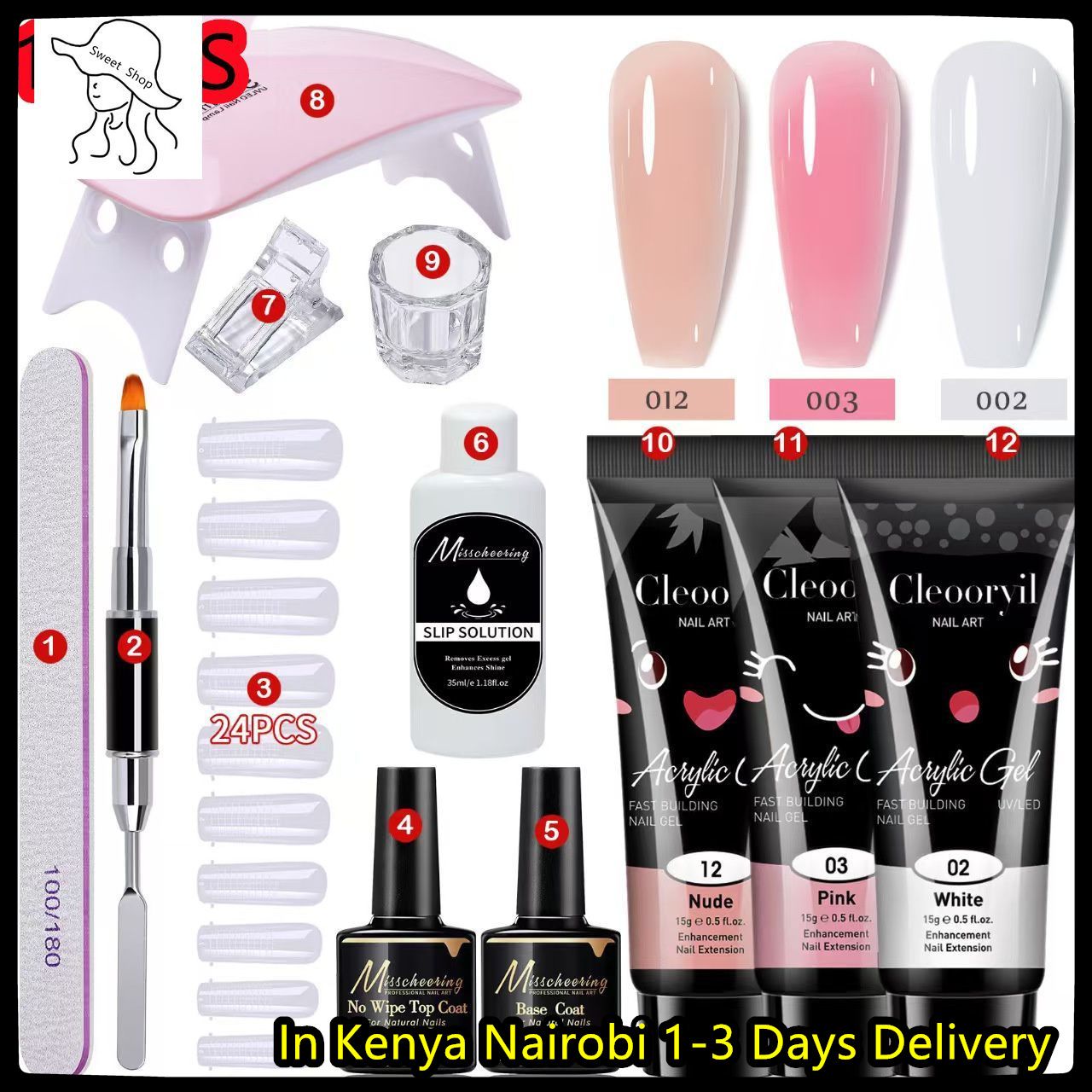 12pcs gel nail polish set  nail art tool set  nail art kit   LED nail   nail art manicure