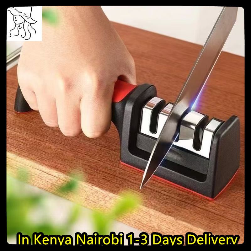 Knife Sharpeners for Kitchen Knives 4-in-1  Kitchen Knife Sharpener Knif  Sharpeninge with 4-Stage Sharpening Groove  Kitchen Knife Accessories Fruit knife