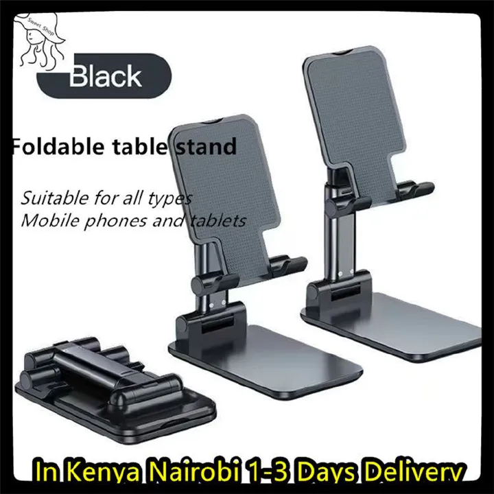 Mobile phone holder  Universal Desktop Mobile Phone Holder Stand For Phone/Pad/tablet Adjustable Phone Holder Tablet Foldable Table Cell Phone Desk Stand Holder