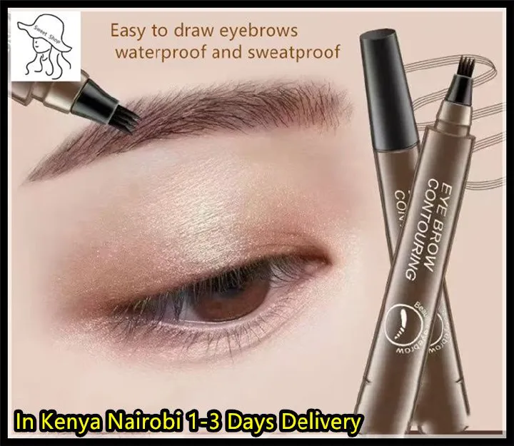 4-Head Microblading Eyebrow Pencil   Waterproof and Sweatproof Eyebrow Pencil   Eyebrow Tattoo Pencil   Apply-On Eyebrow Pencil