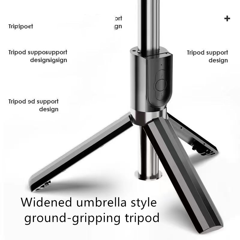 R1/R1S/ R1S-L  Phone desktop stand  Bluetooth selfie stick 3in1 phones tripod stand fill light telescopic selfie stick wireless remote control tripod Bluetooth live streaming mobile   phone holder