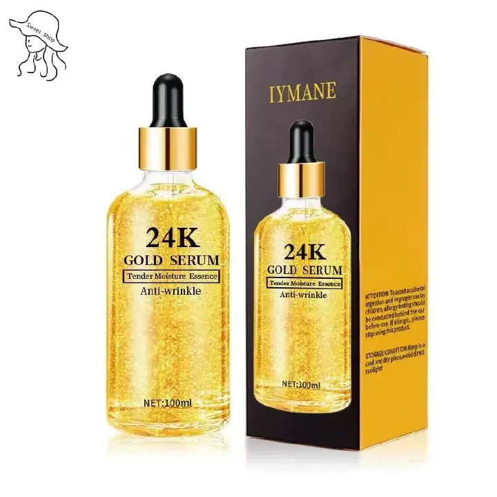 100ml 24k Hyaluronic acid   Whitening serum  Gold Hyaluronic Acid Nicotinamide Face Serum Anti Aging Facial Lifting Collagen Essence Skin Care Whitening Serum  Facial serum