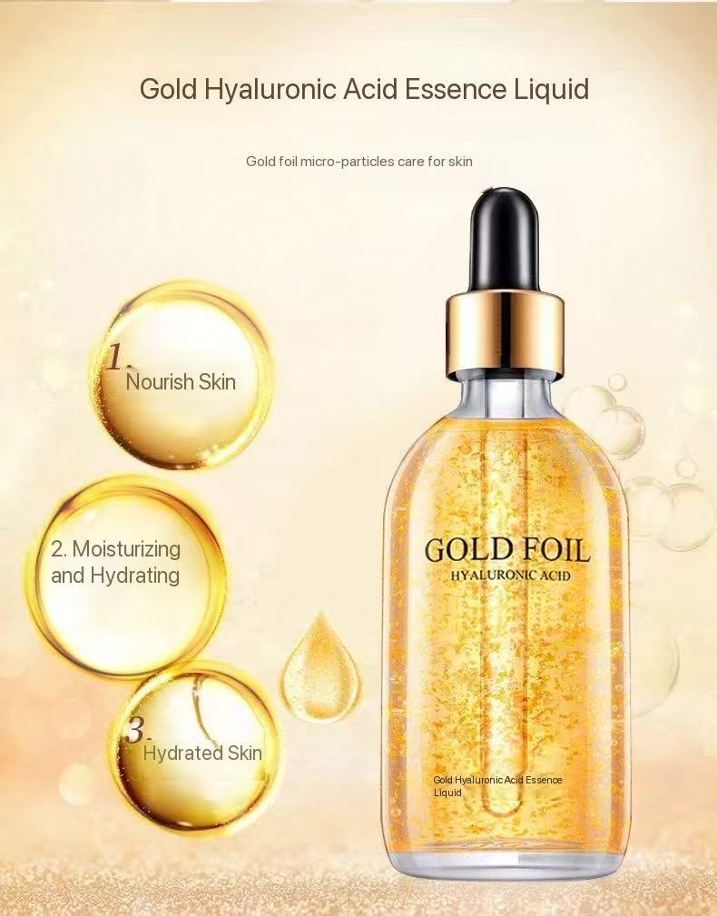 100ml 24k Hyaluronic acid   Whitening serum  Gold Hyaluronic Acid Nicotinamide Face Serum Anti Aging Facial Lifting Collagen Essence Skin Care Whitening Serum  Facial serum