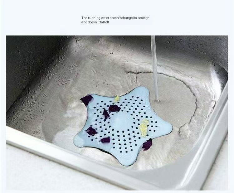 2 pcs Kitchen sink strainer   silicone filter mesh  floor drain sticker for sewer  hair filter to prevent clogging  drain filter mesh  kitchenware  colander  bathroom sink plug