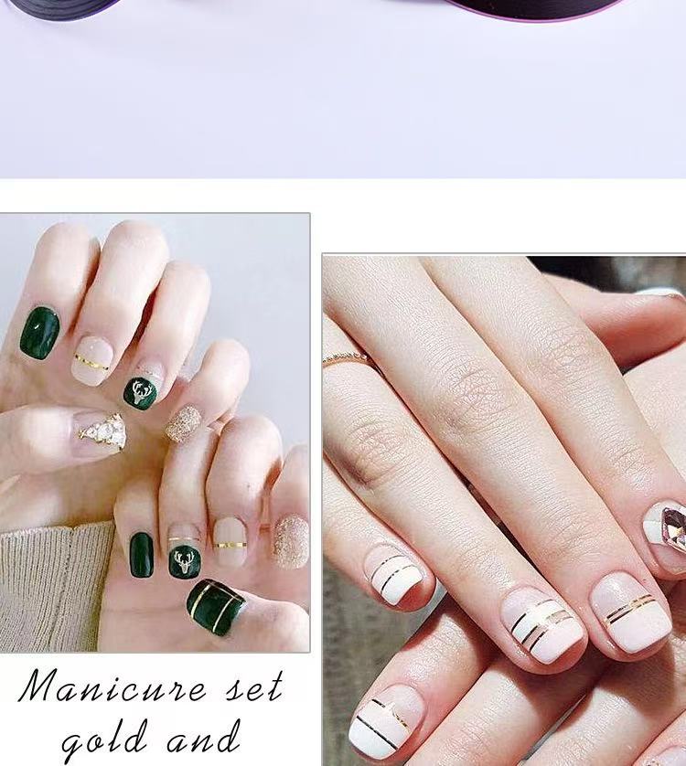 Nail stickers manicure tools   Nail art kit Nail art tool set  nail brush  nail file  glitter  drill pen  multifunctional color set  nail Art Brushes