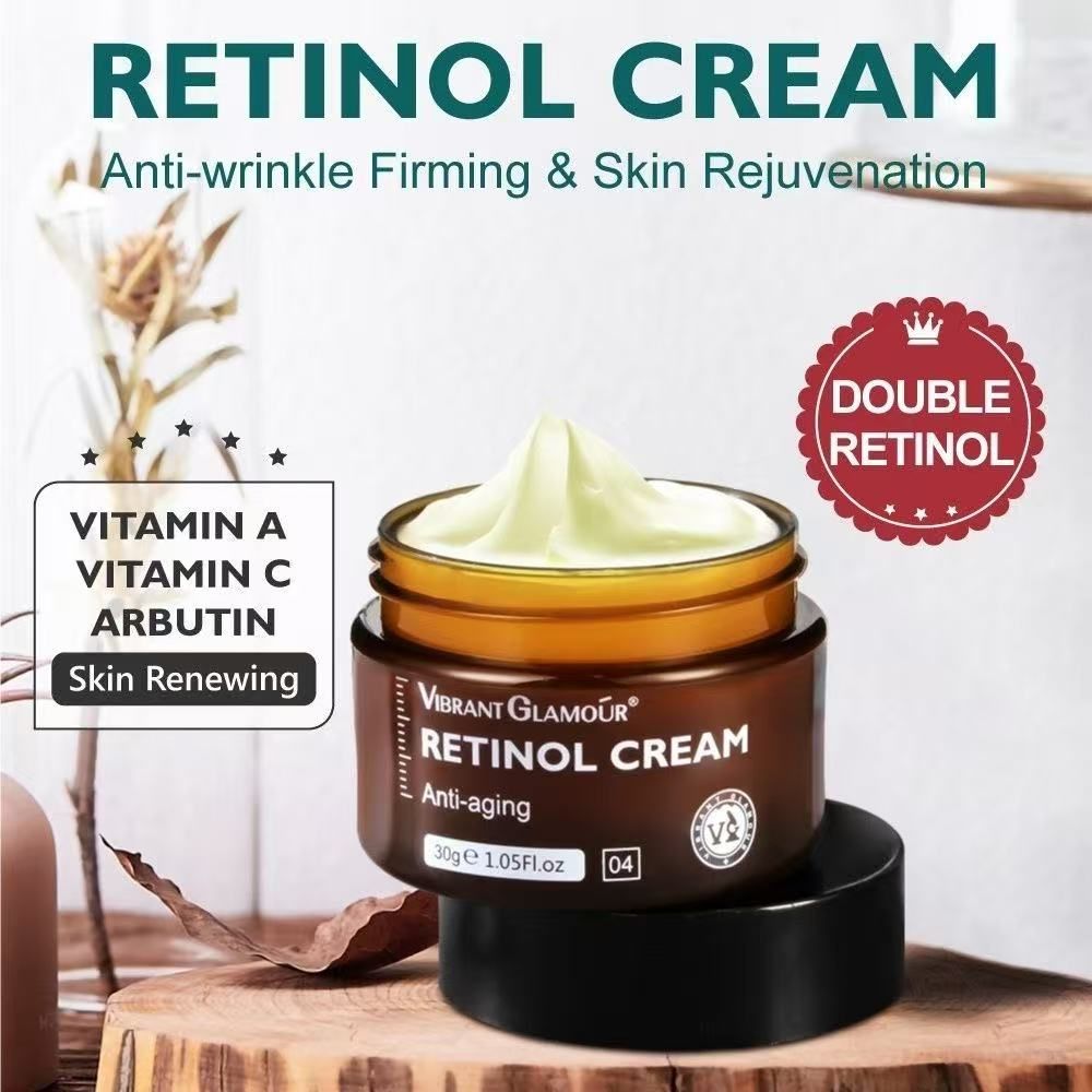 Retinol face cream reduces fine lines  firms and lifts  anti-wrinkle and reduces fine lines moisturizes and brightens skin  facial moisturizing essence cream  excellent skincare product