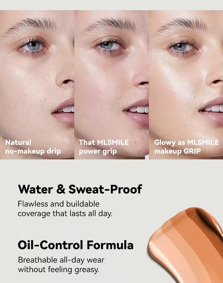 20ml liquid foundation   Brighten skin tone  naturally long-lasting  and oil-controlling  waterproof and sweat-proof  makeup concealer  moisturizing cream  easy to apply  makeup foundation