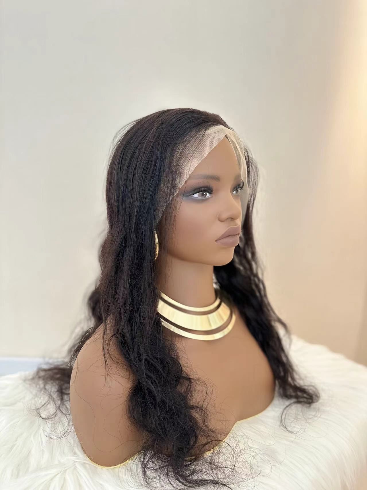 Human Hair Body Wave Wigs - 20 Inch 13x4 Lace Frontal | Most Natural 180 Density Wig(1B Black, Pre-Plucked, African American, Gift, Wedding Body Wave Wigs)