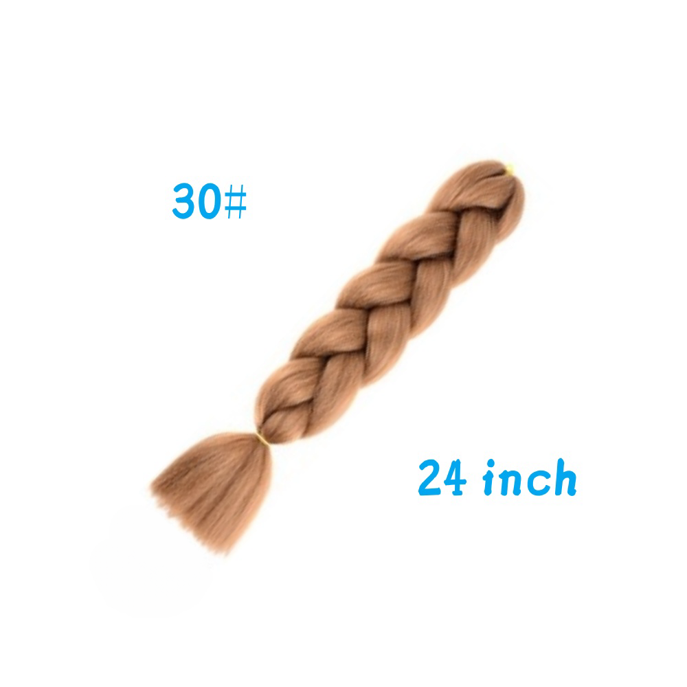 Hair Extensions 24 inch Jumbo Braid for Box Braids Six-toned Synthetic Braid 30#,24 inch